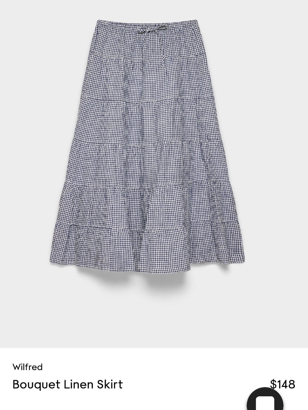 NWT Aritzia bouquet linen maxi skirt